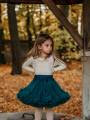 Tiulowa spódniczka pettiskirt szmaragdowa