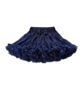 Tiulowa spódniczka pettiskirt granatowa