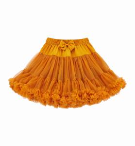 Tiulowa spódniczka pettiskirt karmelowa