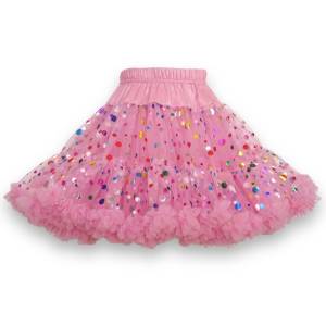Tiulowa spódniczka pettiskirt konfetti guma balonowa