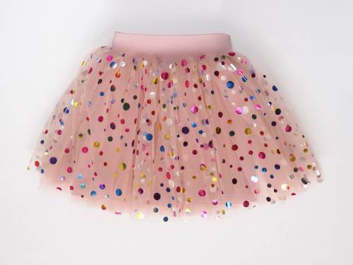 Spódniczka tutu konfetti fiołkowy róż