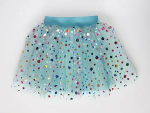 Spódniczka tutu konfetti niebieska