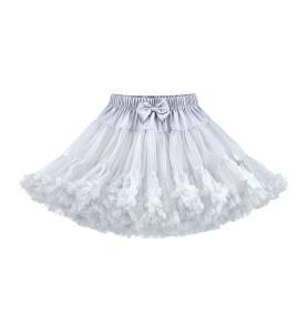 Tiulowa spódniczka pettiskirt jasny szary